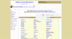 Desktop Screenshot of cats.pawsitesonline.com